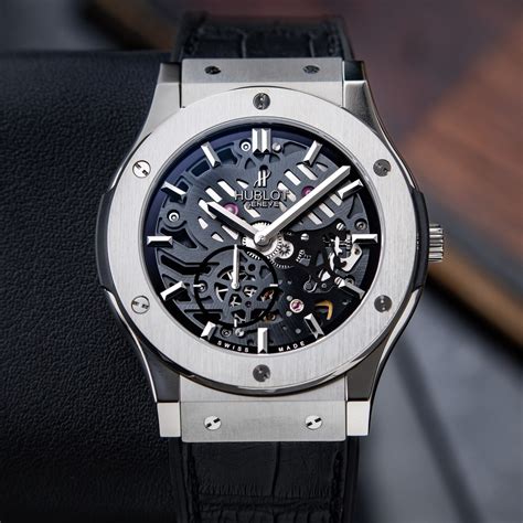 hublot classic fusion ultra thin skeleton dial 42mm titanium|Introducing The Hublot Classic Fusion Extra.